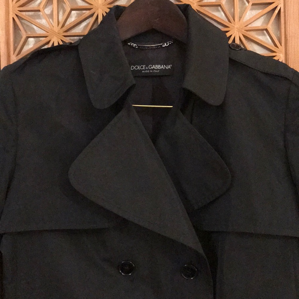 Dolce & Gabbana Black trenchcoat Size 8